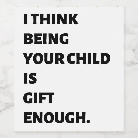 Funny Wine Bottle Labels voor Moederdag Wijn Etiket (Enkel label)