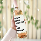 Funny Wine Bottle Labels voor Moederdag Wijn Etiket