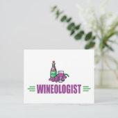 Funny Wine Briefkaart (Staand voorkant)
