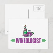 Funny Wine Briefkaart (Voorkant / Achterkant)