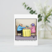 Funny Wine Briefkaart "Spectickles" (Staand voorkant)