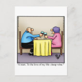 Funny Wine Briefkaart "Spectickles" (Voorkant)