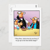 Funny Wine Briefkaart "Spectickles" (Voorkant / Achterkant)