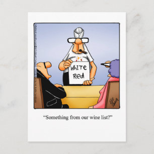 Funny Wine Briefkaart "Spectickles"