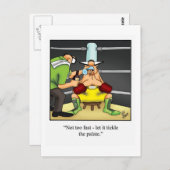 Funny Wine Briefkaart "Spectickles" (Voorkant / Achterkant)