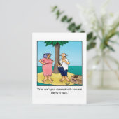 Funny Wine Briefkaart "Spectickles" (Staand voorkant)