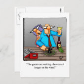 Funny Wine Briefkaart "Spectickles" (Voorkant / Achterkant)