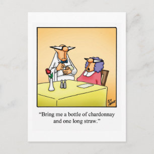 Funny Wine Briefkaart "Spectickles"