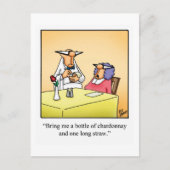 Funny Wine Briefkaart "Spectickles" (Voorkant)