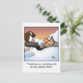 Funny Wine Briefkaart "Spectickles" (Staand voorkant)