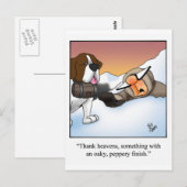 Funny Wine Briefkaart "Spectickles" (Voorkant / Achterkant)