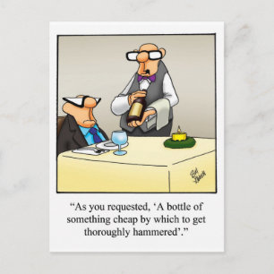 Funny Wine Briefkaart "Spectickles"