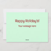 Funny Wine Christmas Kaart (Achterkant)