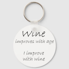 Funny wine citeert humor verjaardagskaarten sleute sleutelhanger