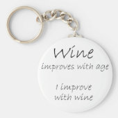 Funny wine citeert humor verjaardagskaarten sleute sleutelhanger (Voorkant)
