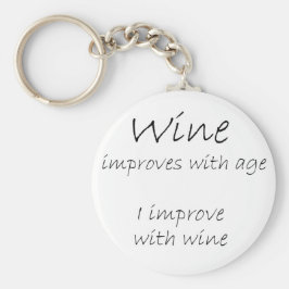 Funny wine citeert humor verjaardagskaarten sleute sleutelhanger