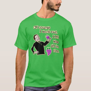 Funny Wine Drink Humor Cartoon T-shirt