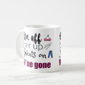 Funny Wine Drinkers Bra of Wine Gone Koffiemok (Voorkant links)