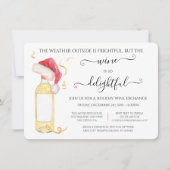 Funny Wine Exchange Holiday kerstparty Invita Kaart (Voorkant)