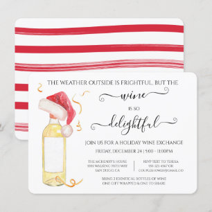 Funny Wine Exchange Holiday kerstparty Invita Kaart