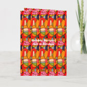 Funny wine gezegde, 5" x 7" Folded Greeting ICard Kaart (Achterkant)