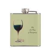 Funny Wine Gezegde Flask Heupfles (Achterkant)