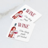 Funny Wine Gezegde Quote Bier Onderzetter