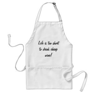 Funny wine gezegden grap slogan humor apron giften standaard schort