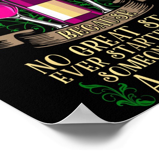 Funny Wine Gift - Wijn Shirten voor vrouwen Poster (Hoek)