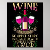 Funny Wine Gift - Wijn Shirten voor vrouwen Poster (Voorkant)