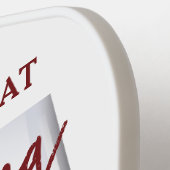 Funny Wine Glass "Drink praktijk" Pickleball Paddle (Links Detail)