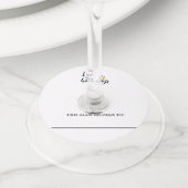 Funny Wine Glass marker Identifier papier Label (Dichtbij)