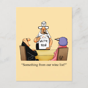 Funny Wine Humor Briefkaart