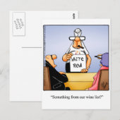 Funny Wine Humor Briefkaart (Voorkant / Achterkant)