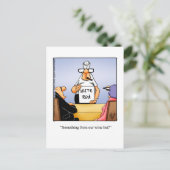 Funny Wine Humor Briefkaart (Staand voorkant)
