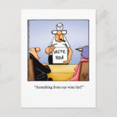 Funny Wine Humor Briefkaart (Voorkant)