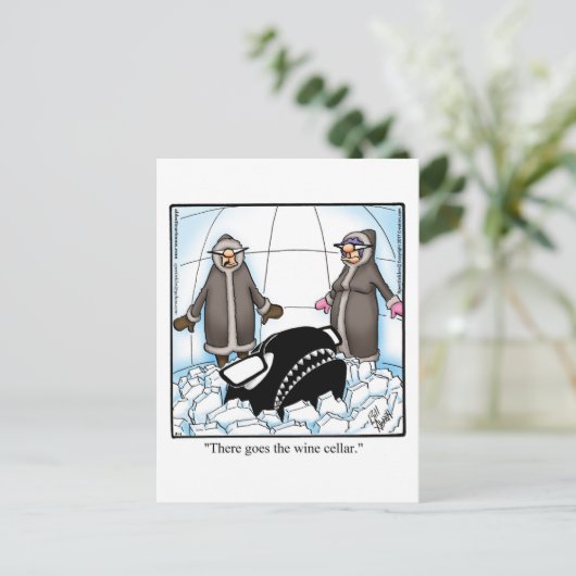 Funny Wine Humor Briefkaart (Staand voorkant)