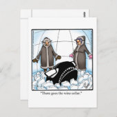Funny Wine Humor Briefkaart (Voorkant / Achterkant)