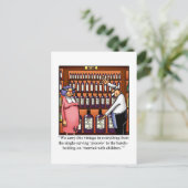 Funny Wine Humor Briefkaart (Staand voorkant)