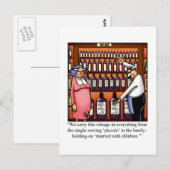 Funny Wine Humor Briefkaart (Voorkant / Achterkant)