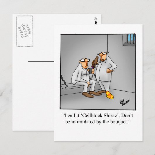 Funny Wine Humor Briefkaart (Voorkant / Achterkant)