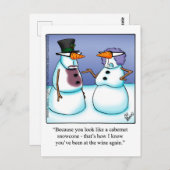 Funny Wine Humor Briefkaart (Voorkant / Achterkant)