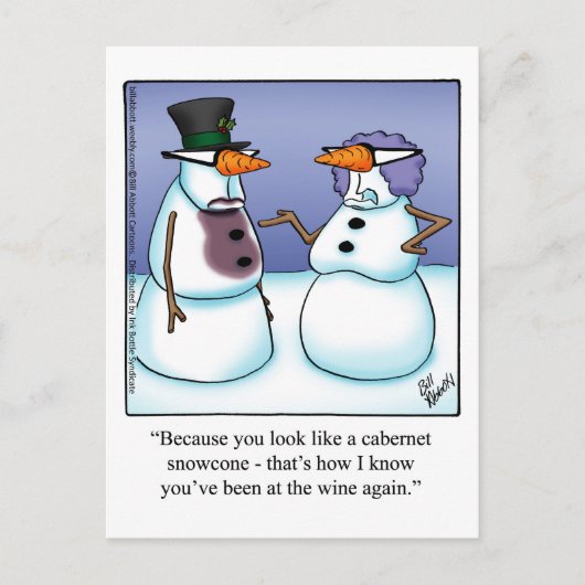 Funny Wine Humor Briefkaart (Voorkant)