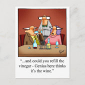 Funny Wine Humor Briefkaart "Spectickles" (Voorkant)