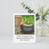 Funny Wine Humor Briefkaart "Spectickles" (Staand voorkant)