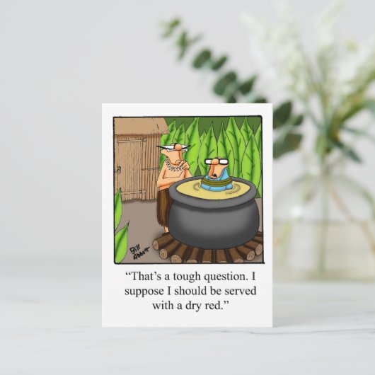 Funny Wine Humor Briefkaart "Spectickles" (Staand voorkant)