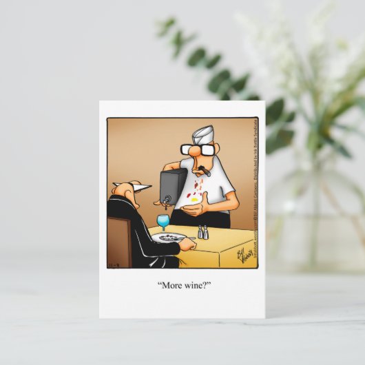 Funny Wine Humor Briefkaart "Spectickles" (Staand voorkant)