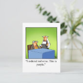 Funny Wine Humor Briefkaart "Spectickles" (Staand voorkant)
