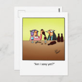 Funny Wine Humor Briefkaart "Spectickles" (Voorkant / Achterkant)