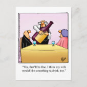 Funny Wine Humor Briefkaart "Spectickles" (Voorkant)